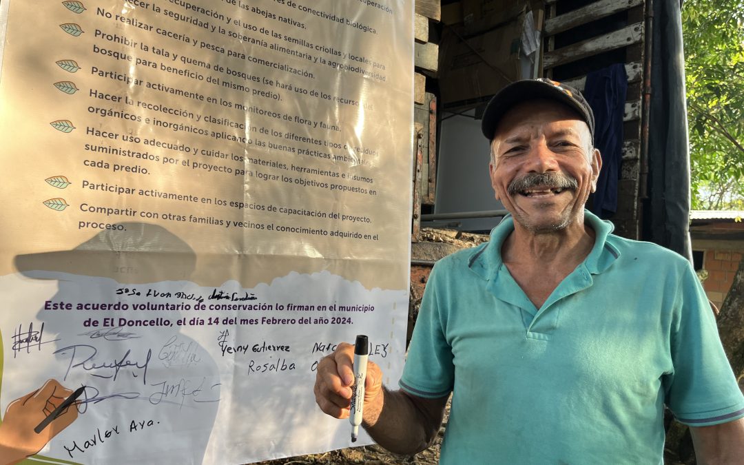 Familias campesinas del Caquetá y La Guajira firman Acuerdos Voluntarios para conservación ambiental