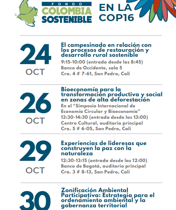 El Fondo Colombia Sostenible en la COP16